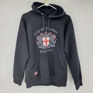 F2 Original City Of London England Long Sleeved Pullover Hoodie Sweatshirt Small